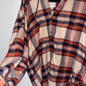 AMERICAN EAGLE HOODED FLANNEL